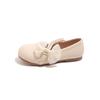 Mary Jane girls leather shoes 2025 spring and autumn new white pearl little girl baby soft-soled foreign-style beanie shoes