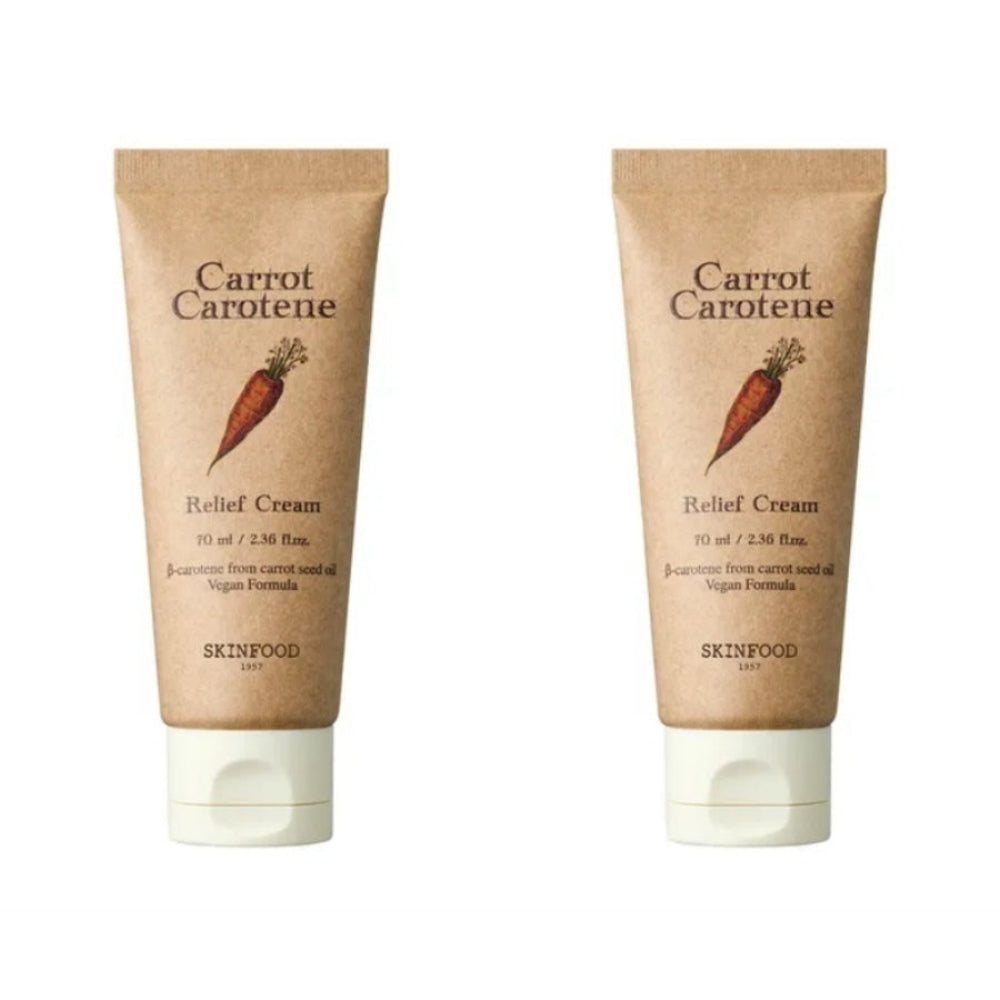 SKINFOOD Carrot Carotene Relief Cream 70ml*1Pc/2Pcs/3Pcs/4Pcs