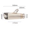 For VOGE 350AC 350 AC 2023 Motorcycle Mid Exhaust Connect Pipe 310mm Muffler Stainless Steel Escape With Removable DB Killer