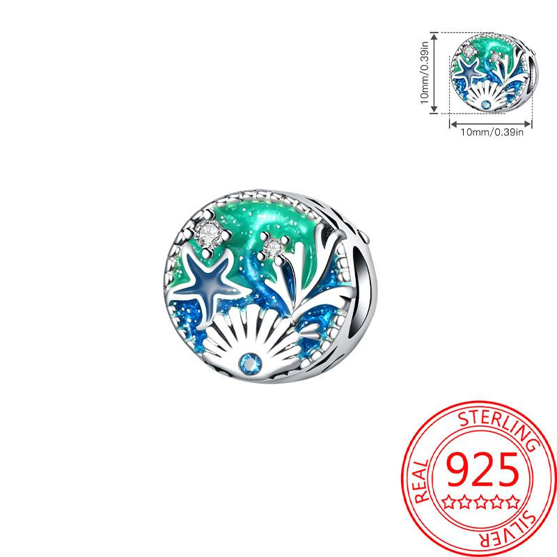 Summer Copper Sea World Kingdom Charm Pendant Beads Fit Charms Original Bracelet For Women Jewelry Making