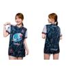 THAILAND National Volleyball Men Training JERSEY CHEER Fan Print Quick Dry V Neck Shirt Short Sleeve Uniform Thailand Logo Unisex Sport Indoor
