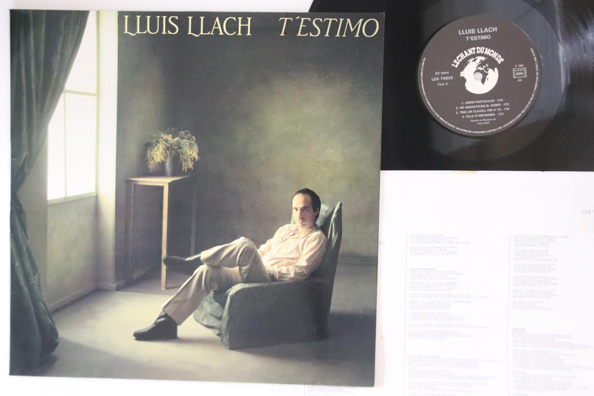 

LP Record LLUIS LLACH - T estimo LDX74825 LE CHANT DU MON 1984 France Pop Used