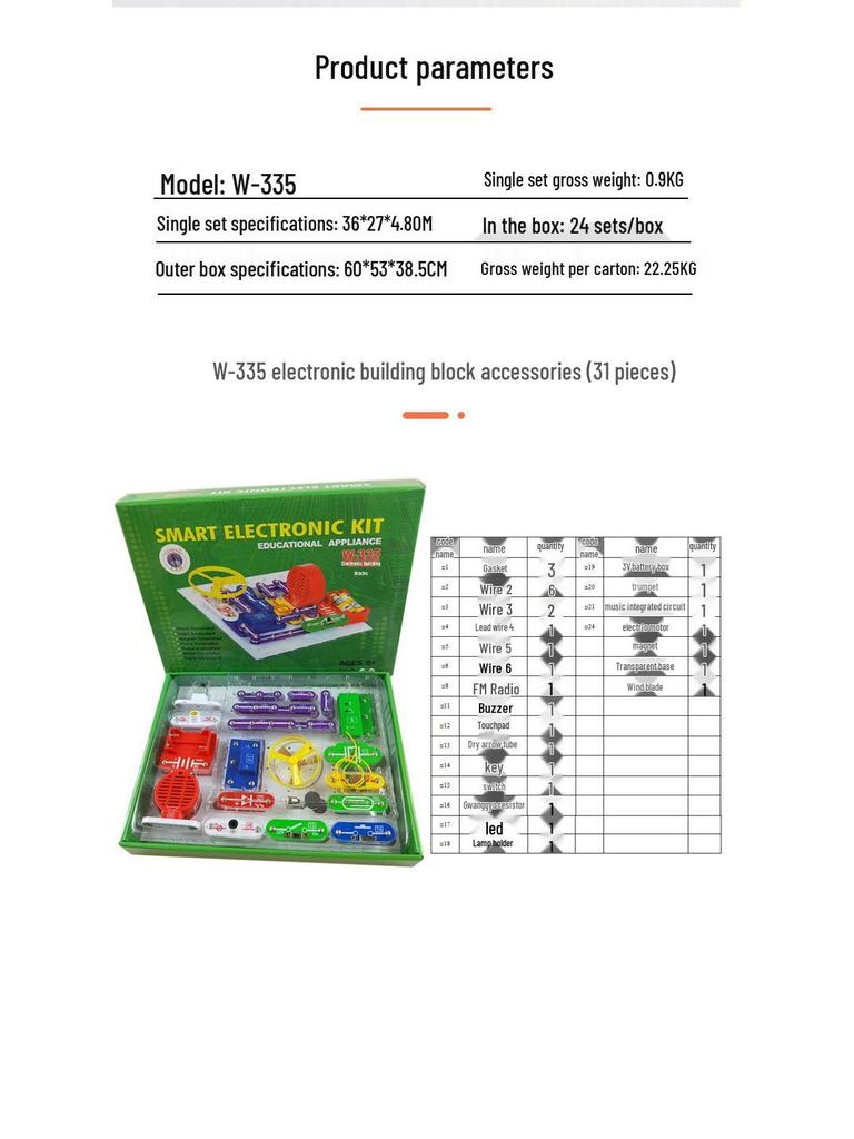 Physics Experiment Circuit Blocks for Kids - Educational STEAM Toy