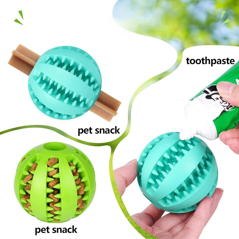 5/6/7cm Silicone Pet Dog Toy Ball Interactive resistant Chew Toy for Small Dogs Tooth Cleaning Elasticity Ball Watermelon Ball