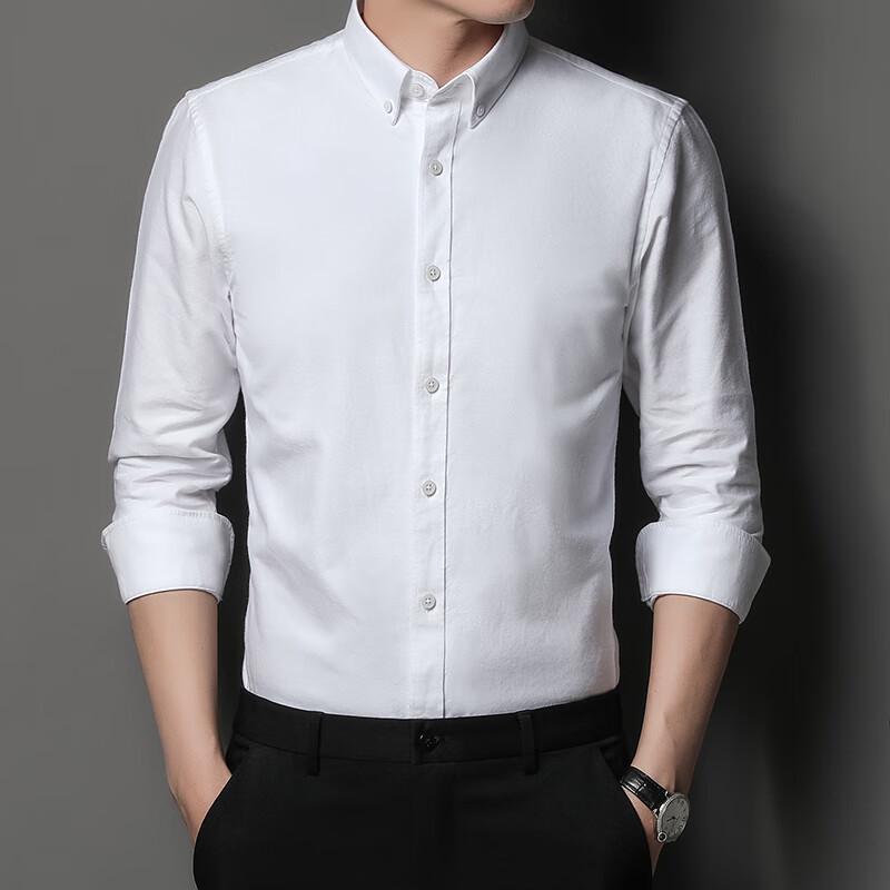 

Firstview Men s Fashion Commuter Casual Oxford Long-Sleeve Shirt FV25D1726 44