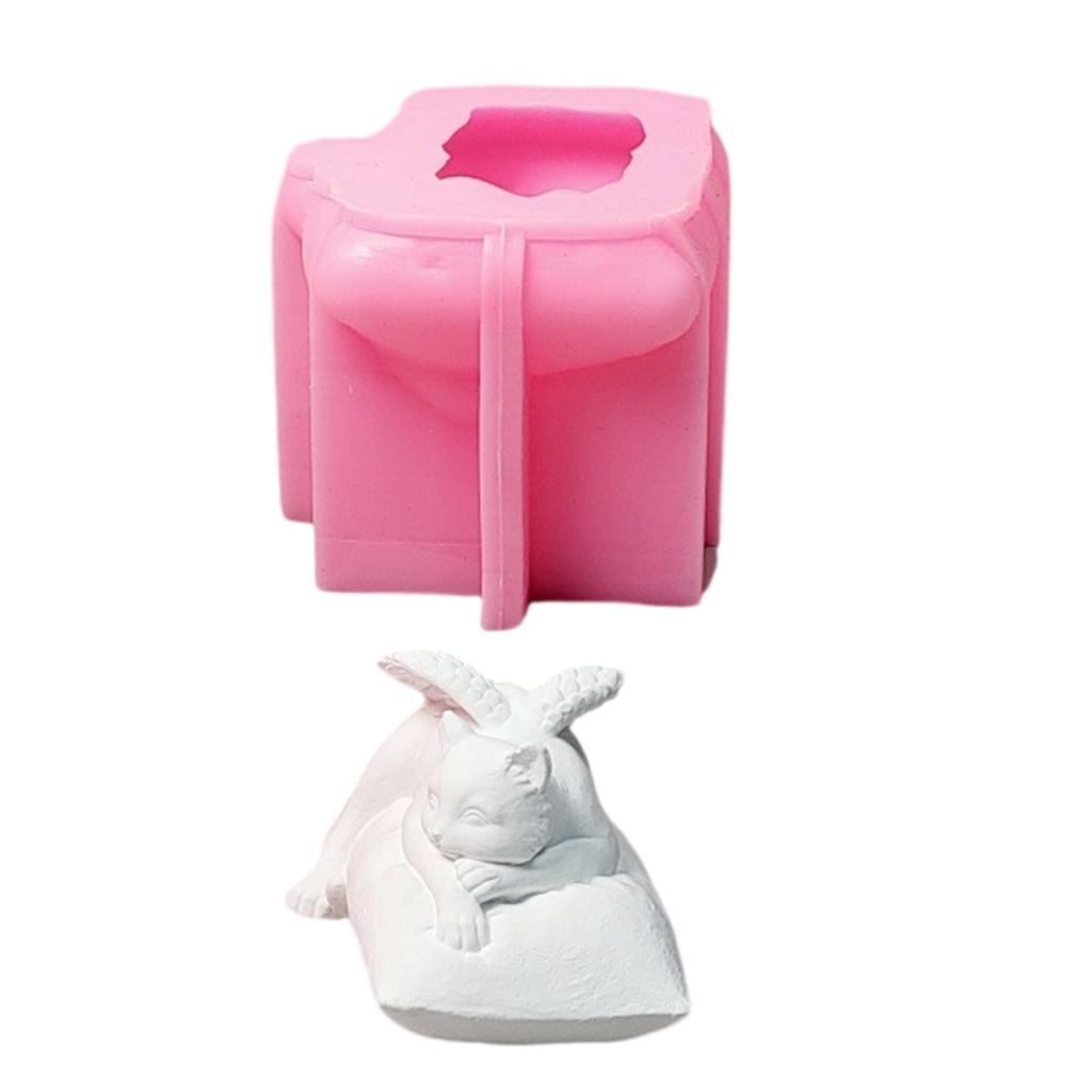 3D Cats Shape Silicone Candle Molds Epoxy Resin Silicone Molds for Candle Soap Making Molds Concrete Silicone Molds