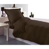 Duvet Cover - Color - Brown - 140 X 200 Cm - 100% Cotton - Elegant