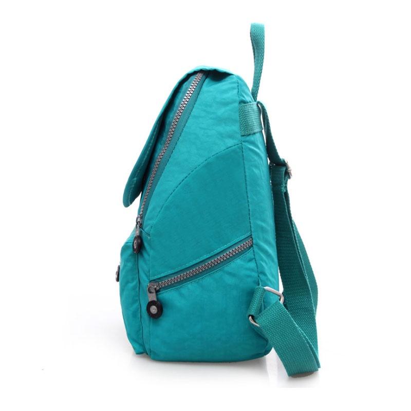 Mini Backpack Waterproof Women Purse Nylon Shoulder Rucksack Small Travel Bag