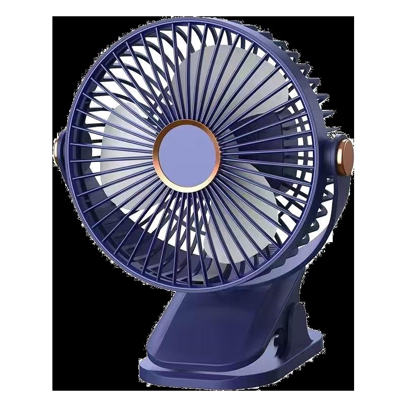 

Rechargeable Portable Clip Fan: USB Desktop Fan for Office, Home, Dormitory, and Outdoor Use 1 синій