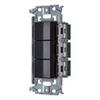 Panasonic SO-STYLE Recessed Switch Set C×3 Matte Black WNSS50222B