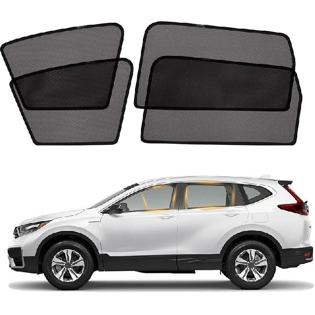XCBYT Car Window Shades For 2016- Civic - 4 PCS Side Window Sun Shades For Baby, Privacy Car Window Covers With Breathable Mesh - UV Protection, Heat
