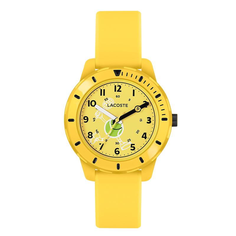 Lacoste Watch Quartz Movement Silicone Strap Yellow Dial Kids Kids watch 2030060 Yellow