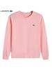 Unisex French Fish Embroidery Thin Round Neck Hoodie, Casual Long-Sleeved Design