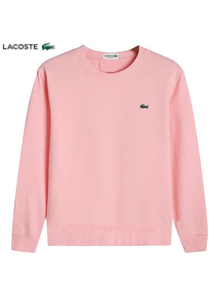 Unisex French Fish Embroidery Thin Round Neck Hoodie, Casual Long-Sleeved Design