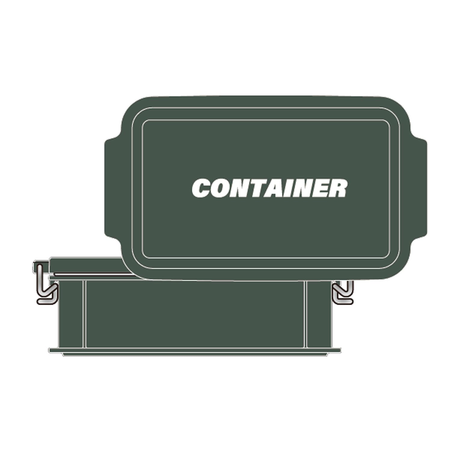 

OSK Bento Box CONTAINER Container Lunch Box with Dividers Green 900ml Made in Japan Dishwasher and Microwave Safe Stain Resistant Antibacterial Lock зелёный