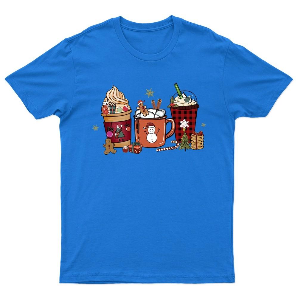 Holiday Drinks Christmas Festive TShirt Unisex Gift Retro Seasonal Funny Xmas