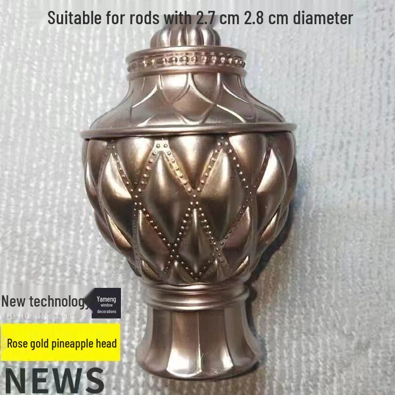 Romersk Stång Lyxig Dekorativ Ändknopp Gardiner Stoppare Tillbehör
