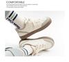 Women's Pink Retro Canvas Training Shoes - Spring/Autumn Trendy Style with Thick Sole and Comfortable Design, 2025 Collection