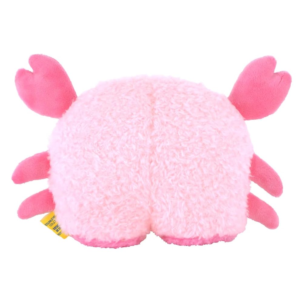 Sunlemon Fuwafuwa Tatton Crab Plush Toy Pink S 17x11x6cm Animal Stuffed Animal