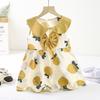 Princess Girl Summer Dress With Cotton Blend Fabric For Toddler Girls
