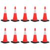 Day and Night - Day and Night Reflective Traffic Cones with Heavy Base 10 Pcs 75 Cm