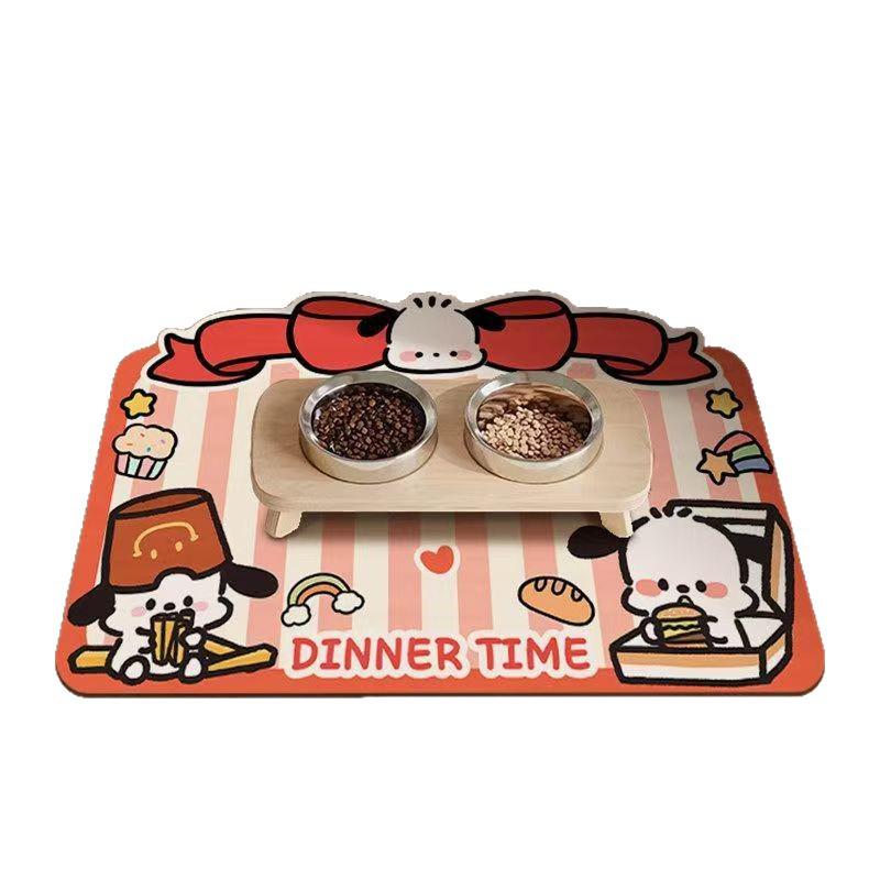 Cartoon Cute Diatom Mud Pet Placemat - Absorbent, Easy-to-Clean Mat for Cats and Dogs