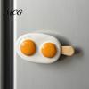 Refrigerator Decor Magnet Simulated Egg Magnet, Resin 3D Decorative Fridge Cartoon Memo Notes Photo Holder for Home Kitchen Office
