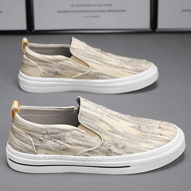 

Soft Sneakers Chunky Spring Autumn Male Shoe Canvas Miked Colour Deals Comfortable Without Leather Retro Work Men s Casual Shoes 44