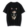 Funny Cat Print Women Casual T-Shirt Women Men Summer Harajuku T Shirts Girl Boy Casual Fashion Clothes