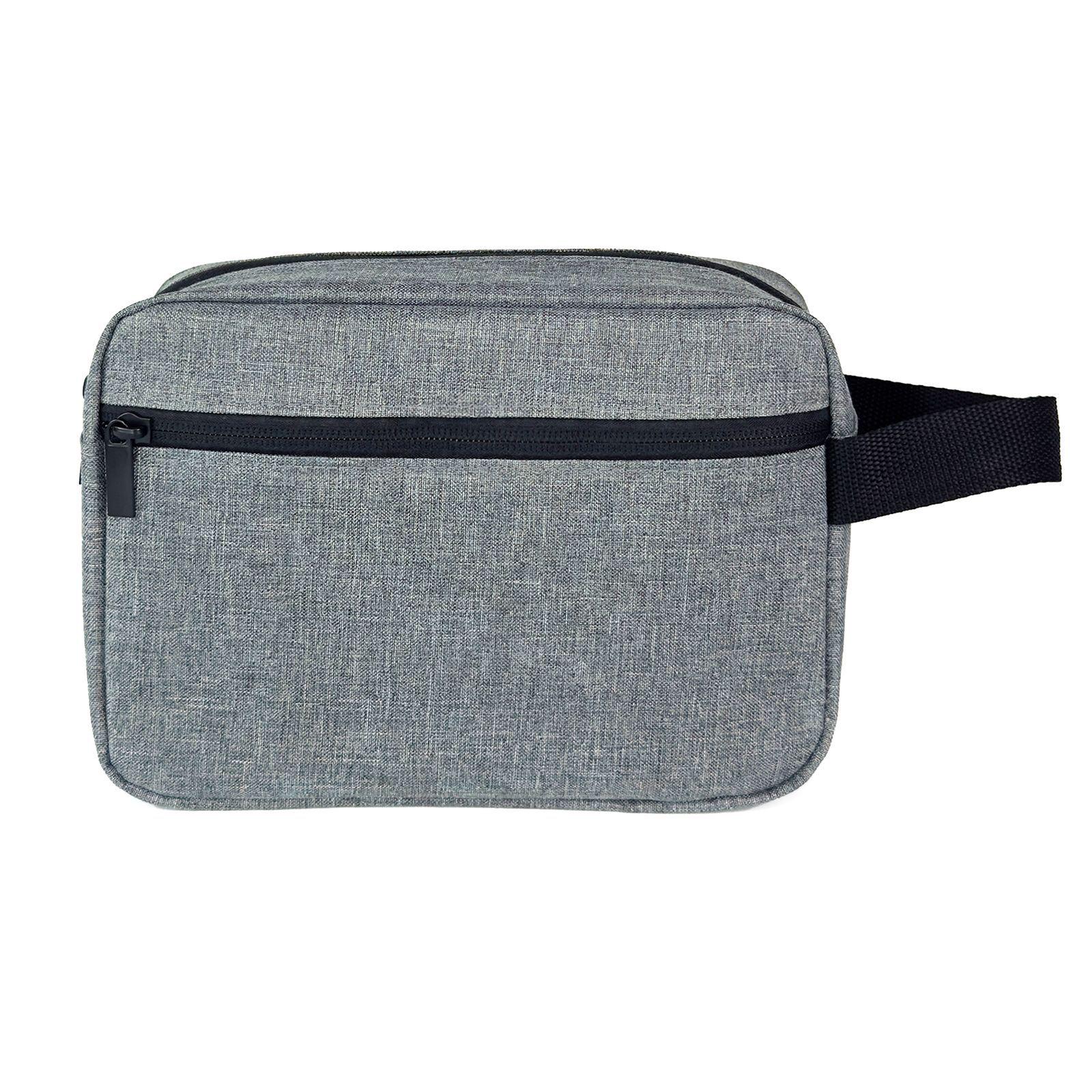 

Large Capacity Waterproof Travel Toiletry and Makeup Bag with Multi-Functional Electronic Storage As shown серый