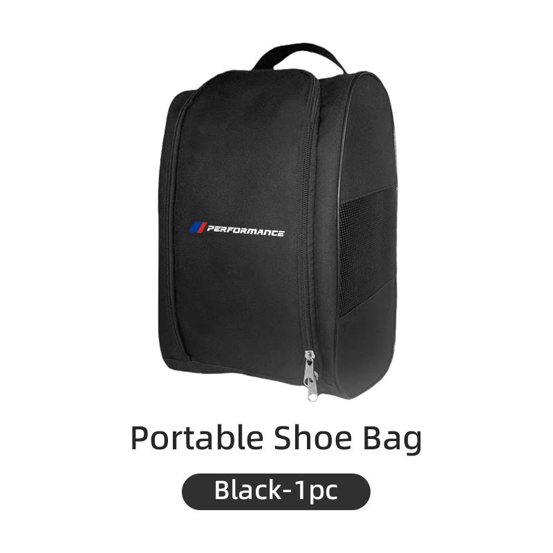 BAGH3 2026 Car Sticker Car Logo Sneaker Storage Bag Travel Outing Shoe Storage Tools Cars Accessories For BMW E46 E90 E60 F20 F10 F30