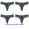 4Pcs/Lot Sexy Lace Panties Women Low-waist Briefs Female Hollow Out Underwear Intimates G String Ladies Lingerie Underpants