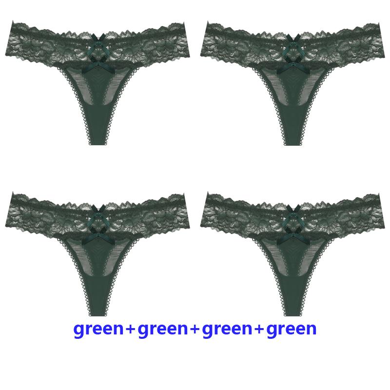 4Pcs/Lot Sexy Lace Panties Women Low-waist Briefs Female Hollow Out Underwear Intimates G String Ladies Lingerie Underpants
