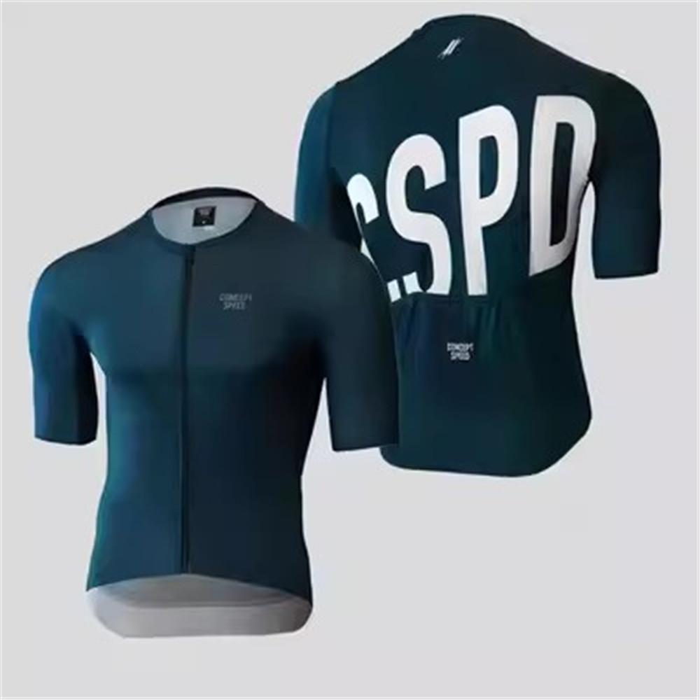 High Quality Summer Men's CSPD Short Sleeve Top Cycling Competitive Edition Mountain Bike Cycling Suit