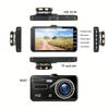 HD 1080P 4"Touch Screen IPS Dash Cam Front and Rear Camera CAR DVR Vehicle Black Box Night Vision Driver Video Recorder