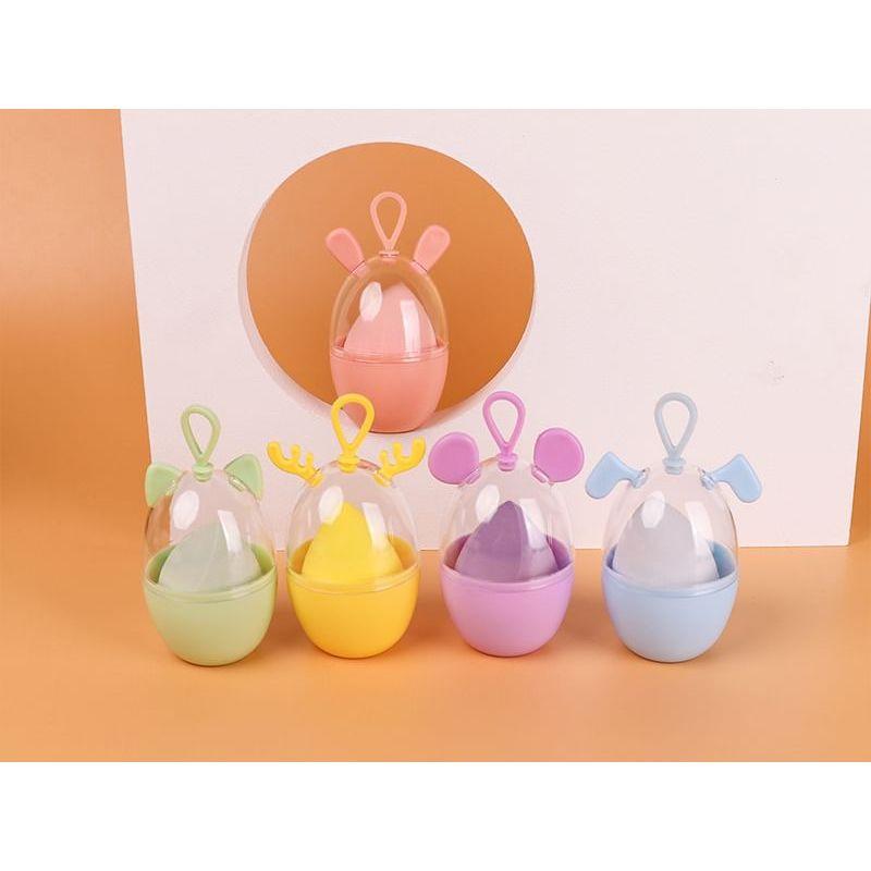 Sweetpourin - Set: Makeup Blender Beauty Sponge + Animal Case (Various Designs)