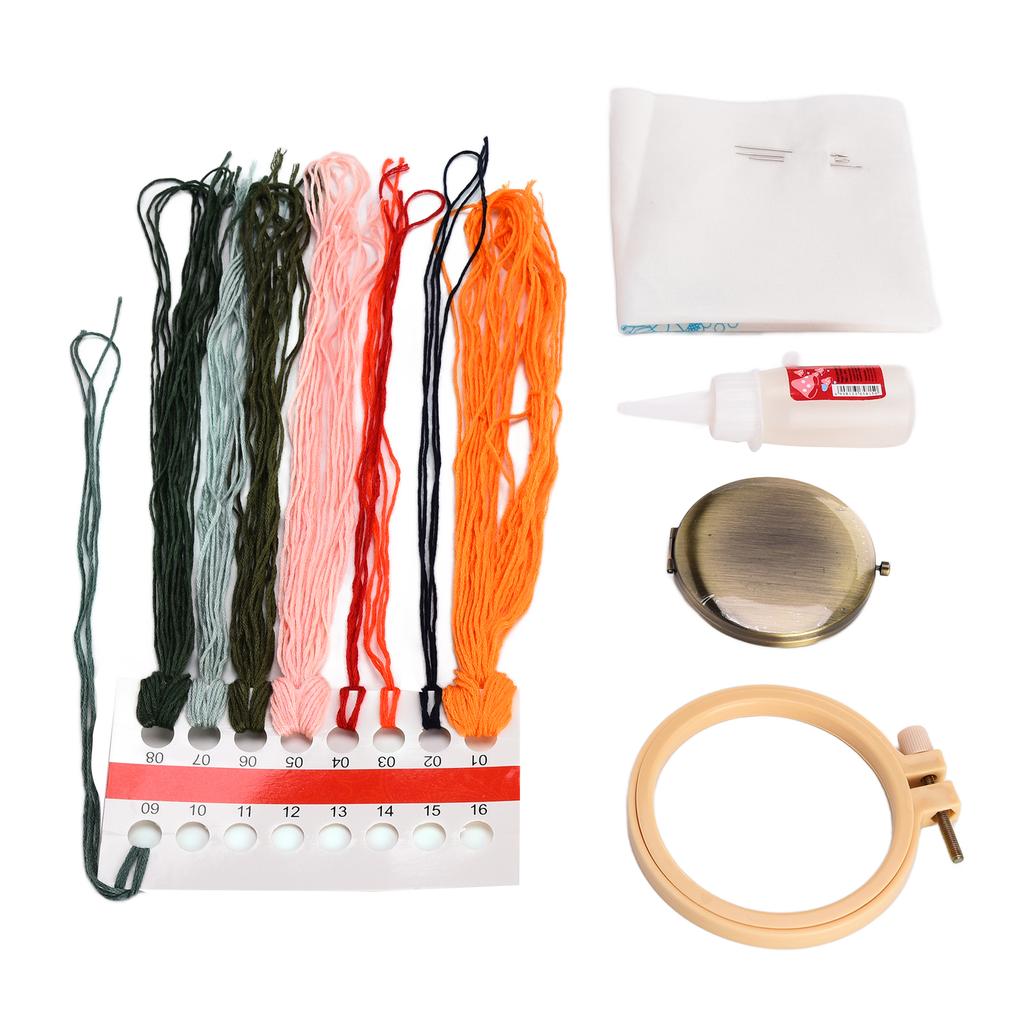 Printed Embroidery Mirror Love Sprout Pattern Classic Fashion Beautiful DIY Embroidery Kits