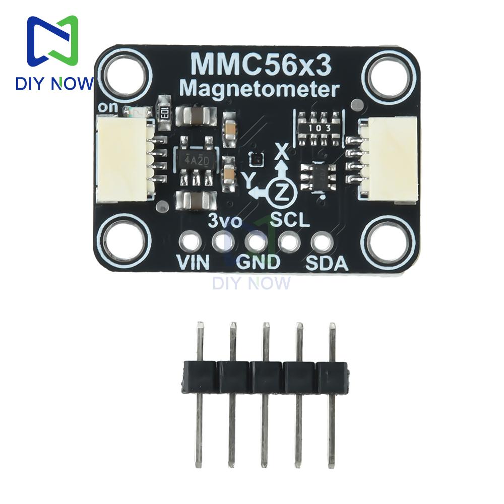 MMC5603 Module High-precision Three-Axis Magnetometer Module Compatible STEMMA QT/Qwiic Interface Automatic Demagnetizatio
