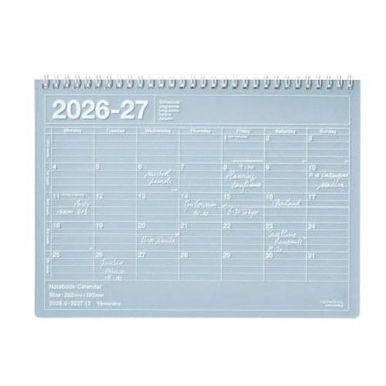 Marks 2027 Schedule Book Starting September 2026 Monthly Block B5 Variant Notebook CalendarM Chalk Blue 27ADR-NB1-CBL