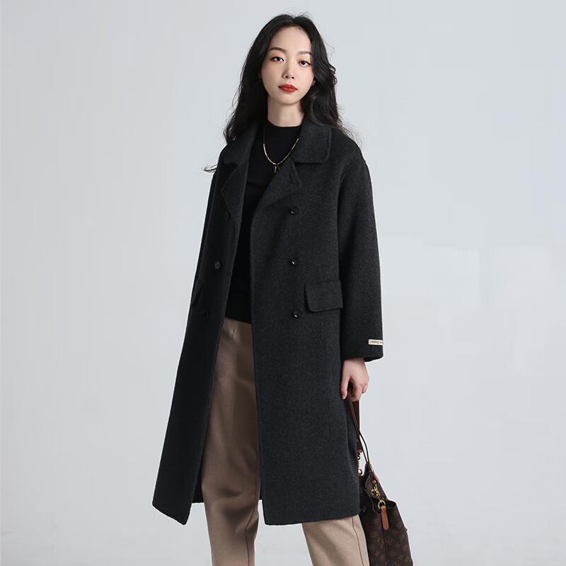 Women's 100% Wool Hooded Duffle Coat