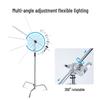 Foldable Aluminum Alloy Multifunctional Light Stand for Photography & Live Broadcast