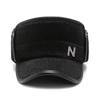 Autumn Winter Military Caps Middle-Aged and Elderly Father Thick Cap Old Man Ear Protection Warm Cap Flat Top Cap