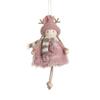 Antler Christmas Plush Girls Pendant Xmas Ornament Christmas Tree Pendant  New Year