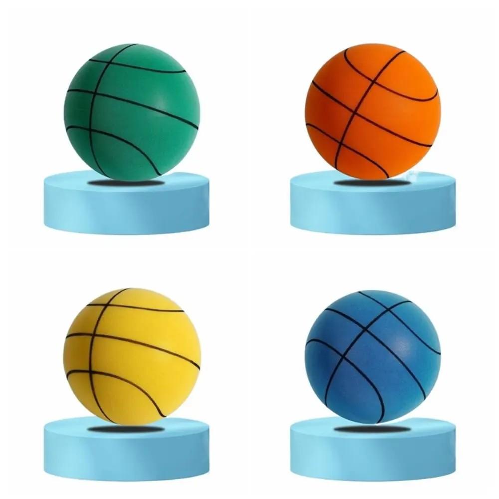 Palla Muta Rimbalzante Pallacanestro Silenziosa da Interno 18cm Pallacanestro in Schiuma Palla Morbida Silenziosa Giocattolo Palla da Basket Rimbalzante Giochi Sportivi per Bambini Regalo