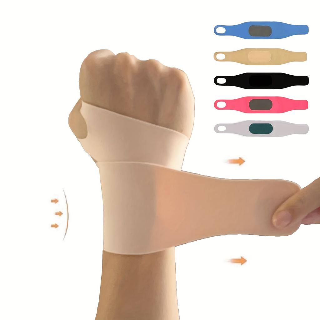 1pc Breathable Sports Wrist Compression Strap for Women & Men - Elastic Adjustable Comfortable Wrist Brace Wrap for Right And Le