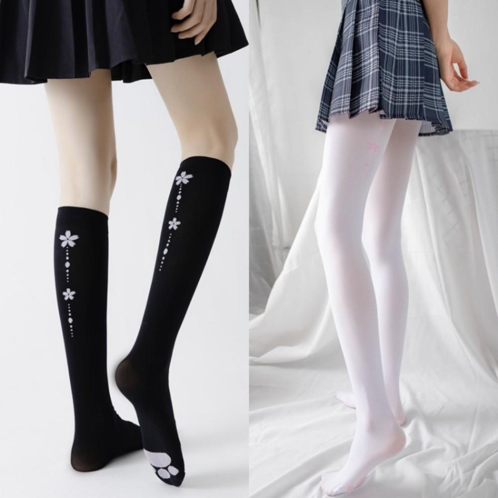 Tights Above Knee Cat Paw Long Socks Lolita JK Kawaii Thigh High Stockings Pantyhose Cat Claw Stockings Women