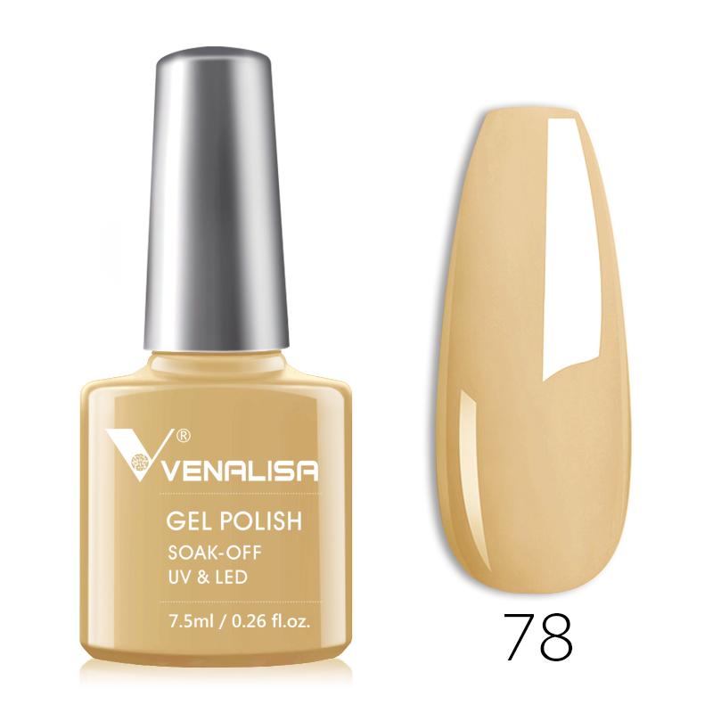 Venalisa 7.5ml Color Nail Gel Polish Soak Off UV LED Lacquer Varnish Long Lasting Nail Art Supply With Paper Box
