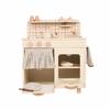 Kids' Wooden Kitchen Playset—Log Style Cooking Toy for Pretend Play