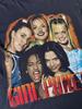T-shirt unisexe noir Vintage années 90 Spice Girls 'Girl Power' QT3655