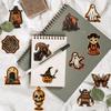 50 Retro Halloween Doodle Stickers Party Decoration Guitar Laptop Suitcase DIY Waterproof